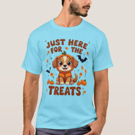 Camiseta Justo Aquí Para Las Tetas De Halloween