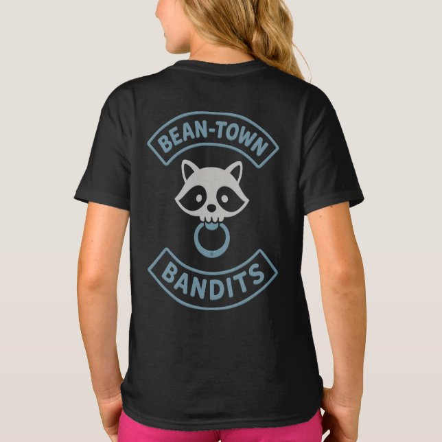 Camiseta juvenil Bean-Town Bandits - Azul (Reverso)