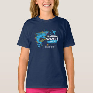 Camiseta juvenil de FVES "Haciendo olas en línea"