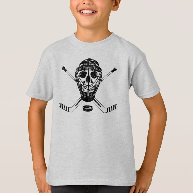 Camiseta juvenil de hockey Goalie Skull (Anverso)