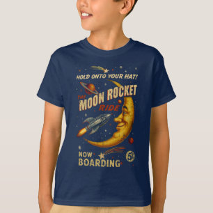 Camiseta juvenil Moon Rocket Ride (Armada)