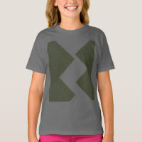 Camiseta juvenil Moss Green Pattern