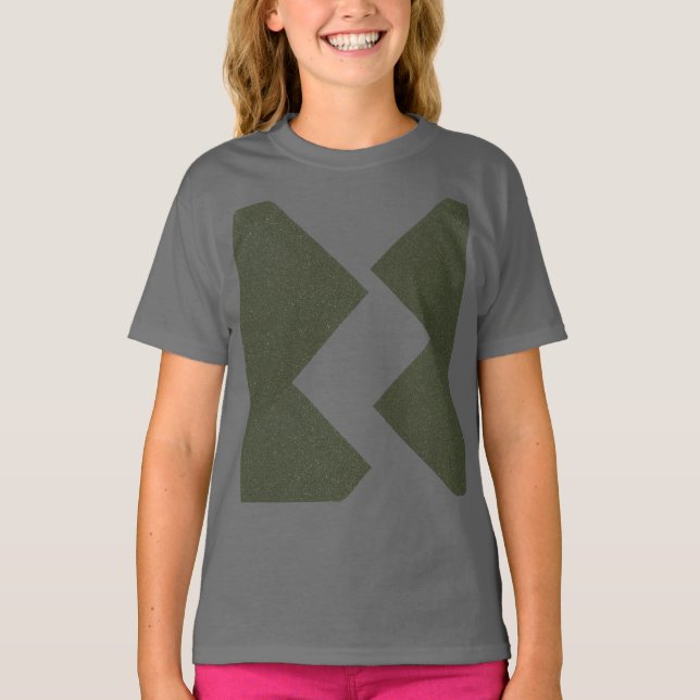 Camiseta juvenil Moss Green Pattern (Anverso)