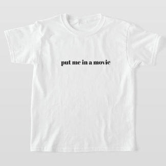 Camiseta juvenil Ponme en una película