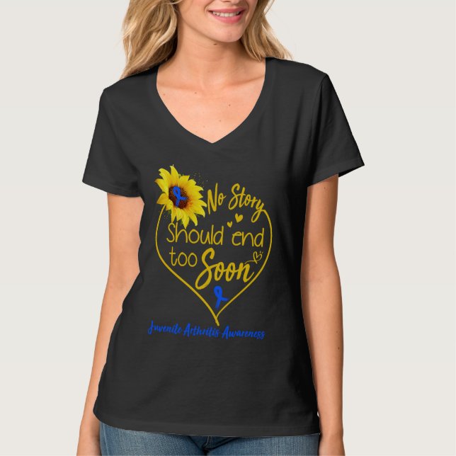 Camiseta Juvenile Arthritis Awareness No Story Should End T (Anverso)