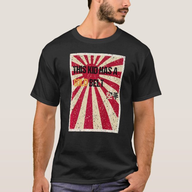 Camiseta Juventud Karate Gold Belt (Anverso)