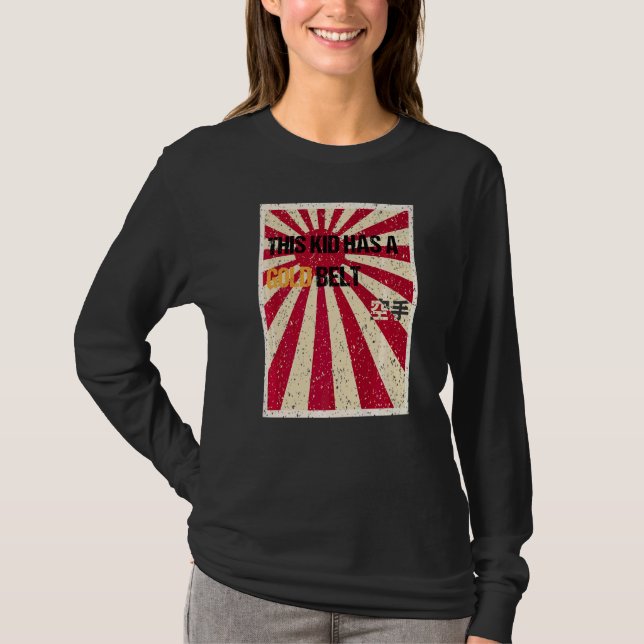 Camiseta Juventud Karate Gold Belt (Anverso)