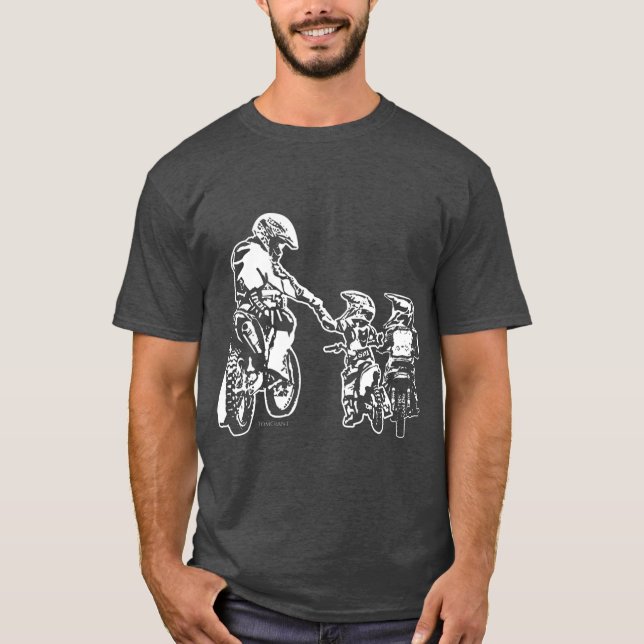 Camiseta Juventud Motocross, ciclista sucio de Guay Dad (Anverso)