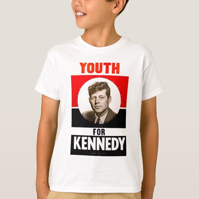 Camiseta Juventud para presidente John F. Kennedy (Anverso)