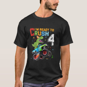 Camiseta Juventud Personalizada 4 años de edad Dinosaurio T
