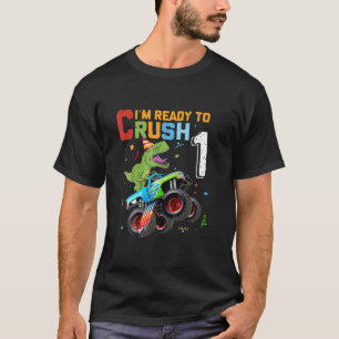 Camiseta Juventud Personalizada Dinosaurio T Rex de 1 Años