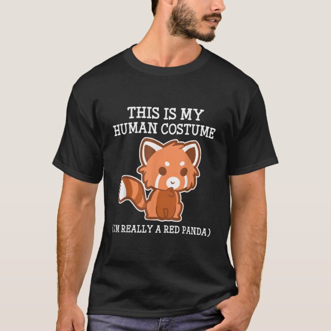 Camiseta Juventud Red Panda Halloween (Anverso)