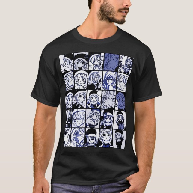 Camiseta Juvia Lockser - Collage de cola de hadas (Anverso)