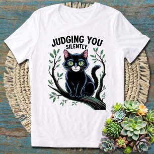Camiseta Juzgándote en Silencio - Divertido Sarcasmo