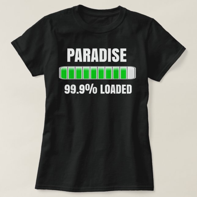 Camiseta JW Org Testigos de Jehová regalan paraíso de carga (Diseño del anverso)
