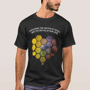 Camiseta JWST Corazón modelado espejos San Valentín románti