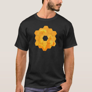 Camiseta JWST NASA, James Webb Space Telescope, Gold —