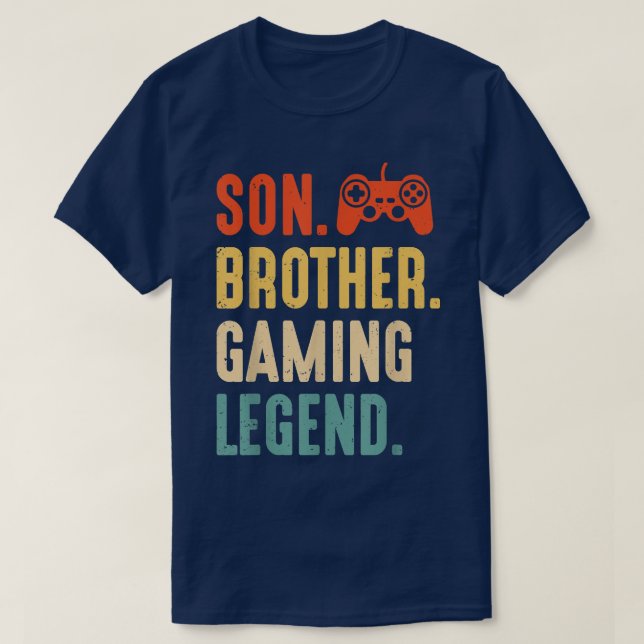 Camiseta Jy5V Retro Video Juego Leyenda Gaming Lover Herman (Diseño del anverso)