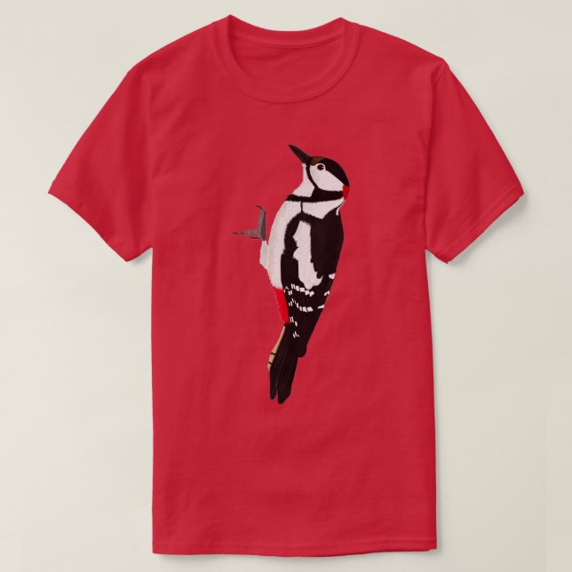 Camiseta jzbirds leodpecker animal motia diseño inapropiado (Diseño del anverso)