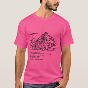 Camiseta K2, Himalaya, Karakoram, montaña de ocho mil