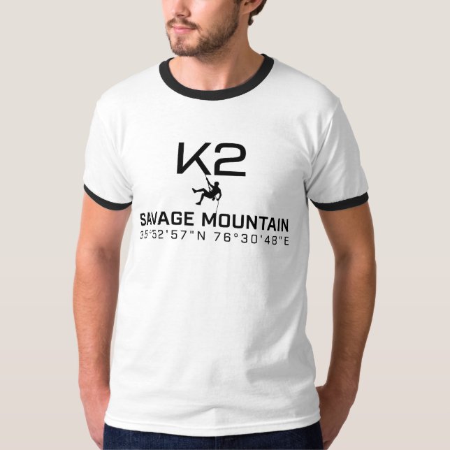 Camiseta K2 montaña salvaje (Anverso)