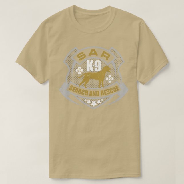 Camiseta K9 Búsqueda y salvamento SAR (11) (Diseño del anverso)