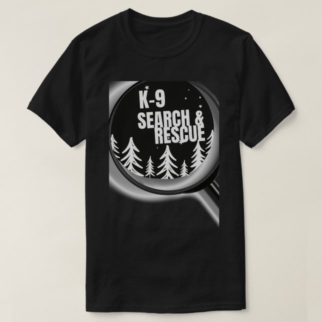 Camiseta K9 Búsqueda y salvamento SAR 2 (Diseño del anverso)