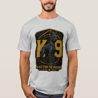 Camiseta K9 Construido para la Misión Perro de Tra