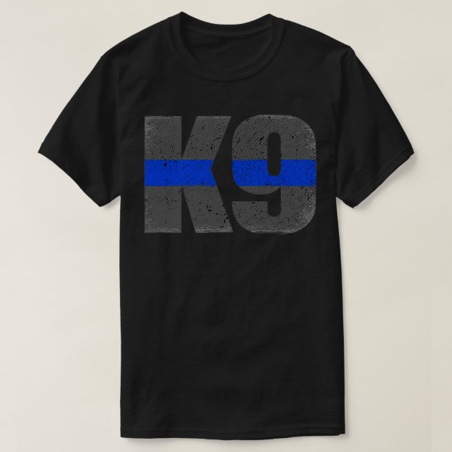 Camiseta K9 Delgado regalo de cumplimiento de la ley de la  (Diseño del anverso)
