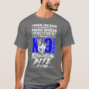 Camiseta K9 Funcionario de Policía Asociado Novedad Hermano