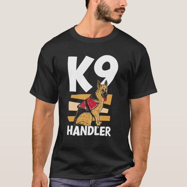 Camiseta K9 Handler Dog Trainer Handling (Anverso)