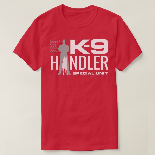 Camiseta K9 Handler K9 Unidad Malinois 2 (2) (Diseño del anverso)