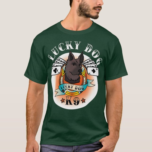 Camiseta K9 Manejador K9 Unidad de policía militar K9 Alemá (Anverso)
