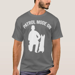 Camiseta K9 Oficial de Policía Modo de Patrulla de Perro Ac