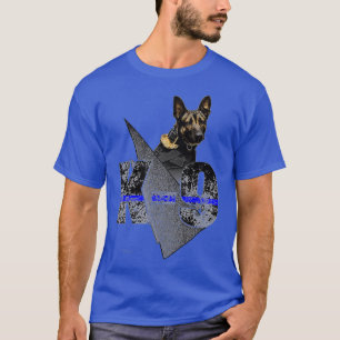 Camiseta K9 Perro belga malinois asombroso alguacil policia