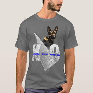 Camiseta K9 Perro belga malinois asombroso alguacil policia