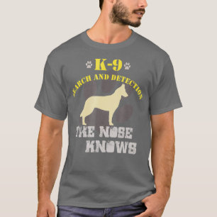 Camiseta K9    Perro de detecciónPastor belga Malinois