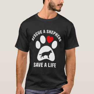 Camiseta K9 Servicios Rescate de Pastores Alemanes A Shephe