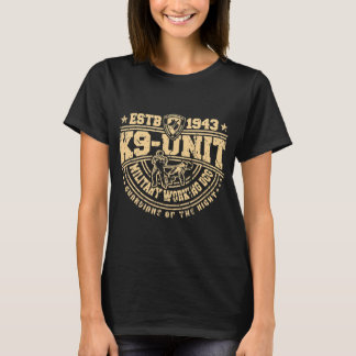 Camiseta K9 Unidad de trabajo militar Canina de perro canin