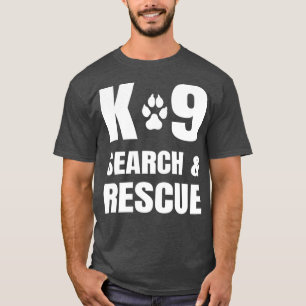 Camiseta K-9 Búsqueda Y Rescate De La Unidad De Canina De P
