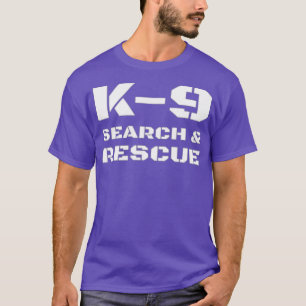 Camiseta K-9 Entrenador De Manejador De Perros De Búsqueda 
