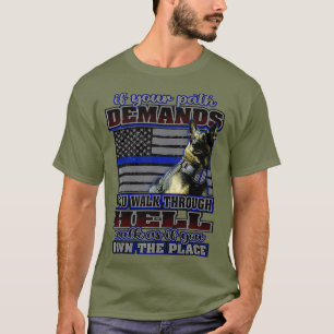 Camiseta K 9 Manipulador de policía con traje de perro del