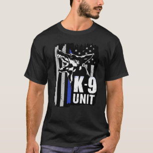 Camiseta K-9 unidad - pastor alemán de la unidad de polic