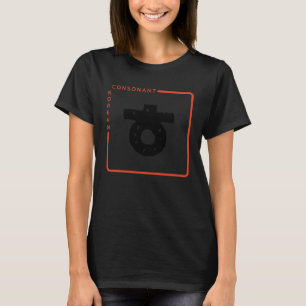 Camiseta K cultura alfabeto coreano consonante hangul 102