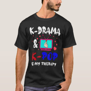 Camiseta K Drama & K Pop es mi terapia Aegyo Saranghae Kore