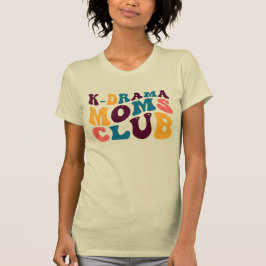 Camiseta K-Drama Moms Club Groovy Summer Vibes Sad Beige