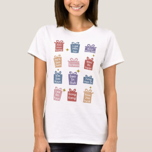 Camiseta K-Drama Regalos Actores Coreanos Nombres