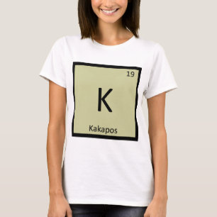 Camiseta K - Elemento de tabla periódica de química de Kaka