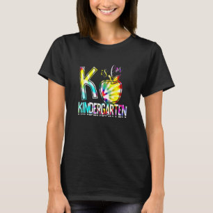 Camiseta K Es Para El Docente De Jardín De Niños, Tie Dye D