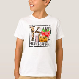 Camiseta K es para jardín de infantes